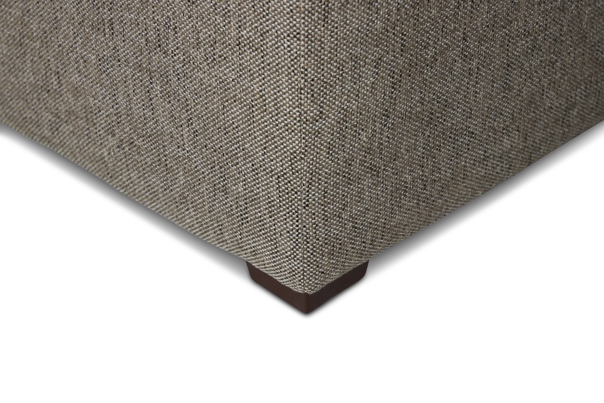 Asheville Brown Fabric Small Left Chaise Sectional