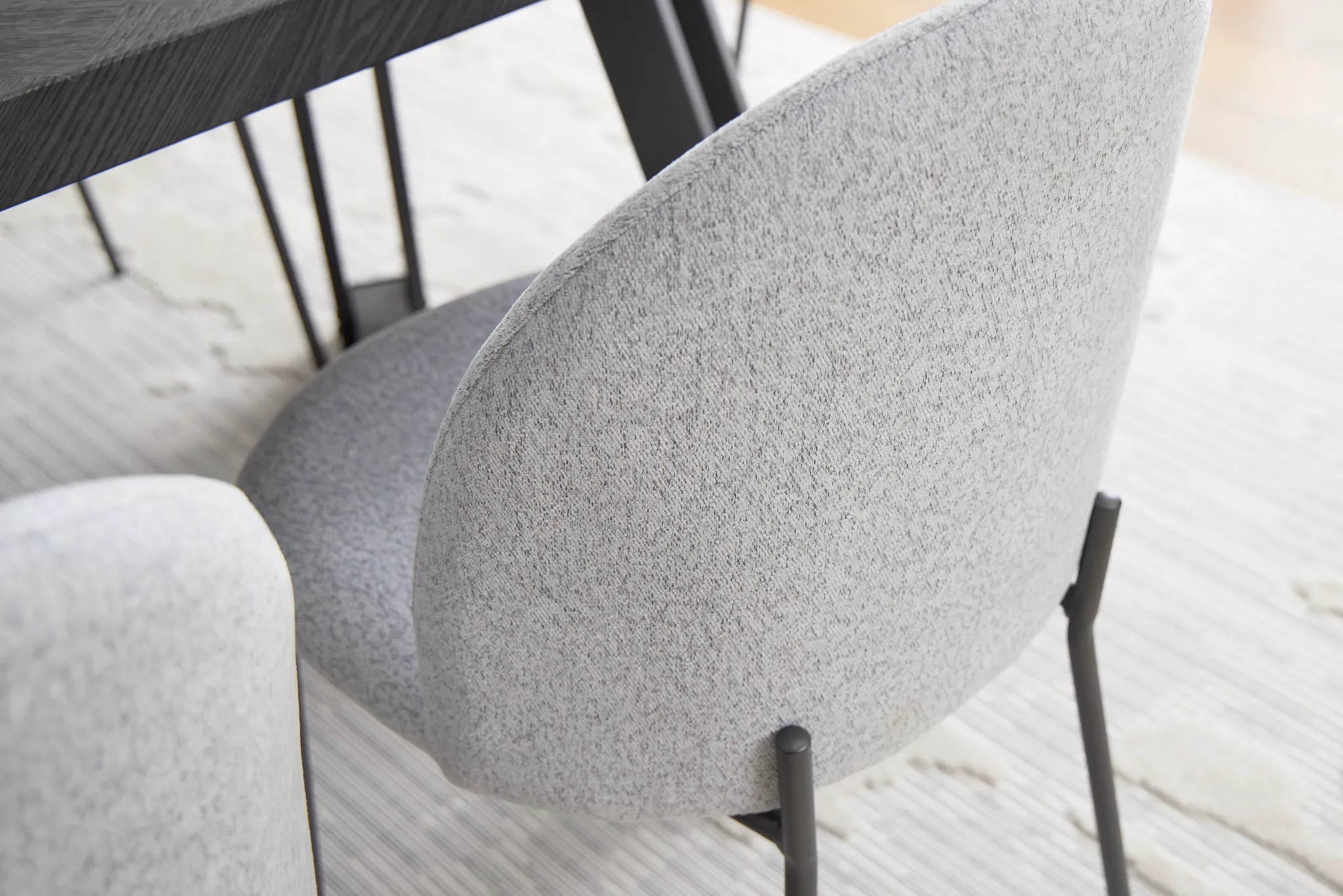 Brentwood Light Gray Upholstered Side Chair