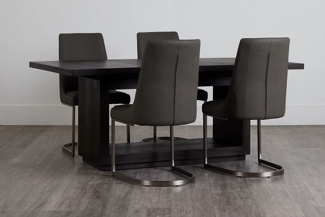 Madden Dark Tone Table & 4 Upholstered Chairs (0)