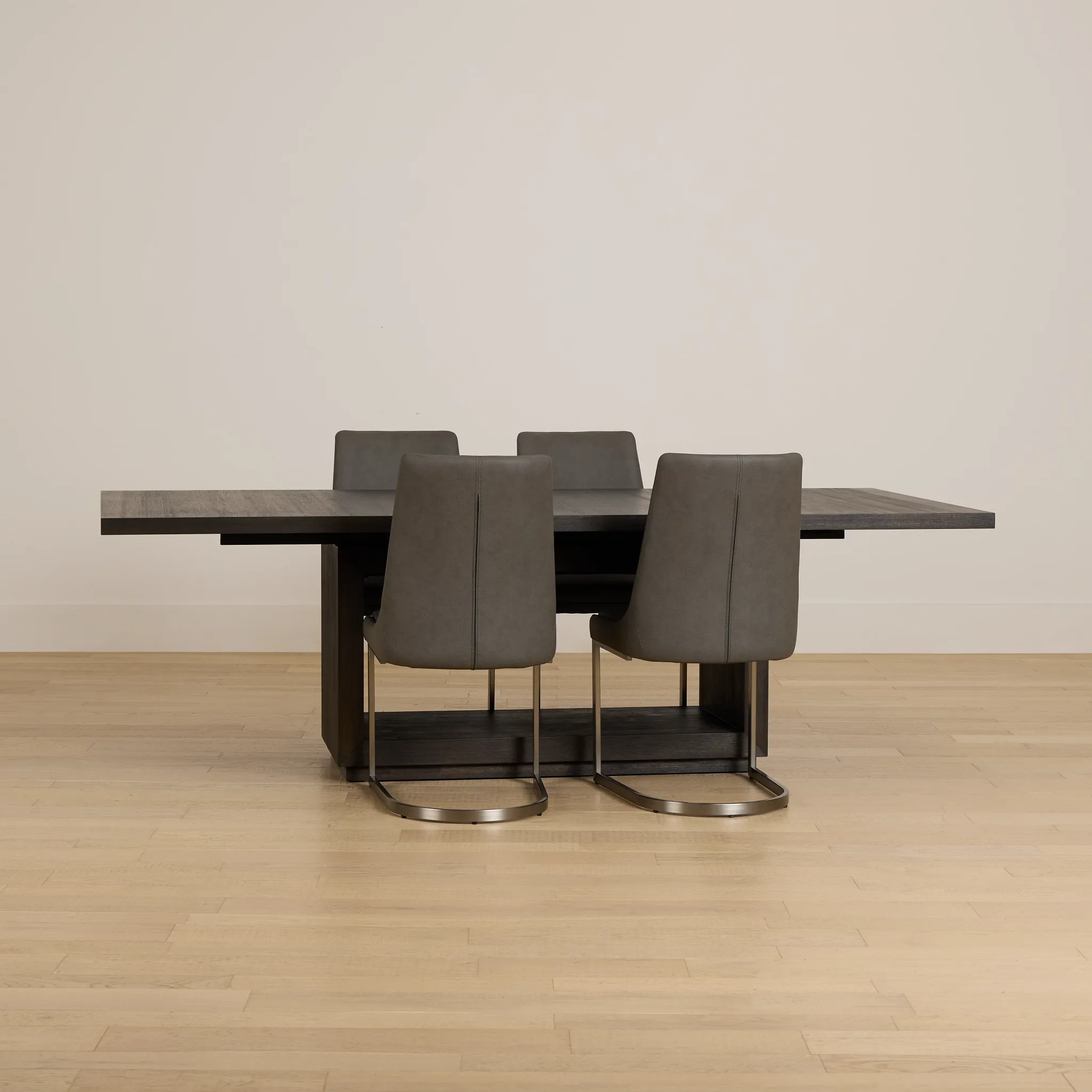 Madden Dark Tone Table & 4 Upholstered Chairs