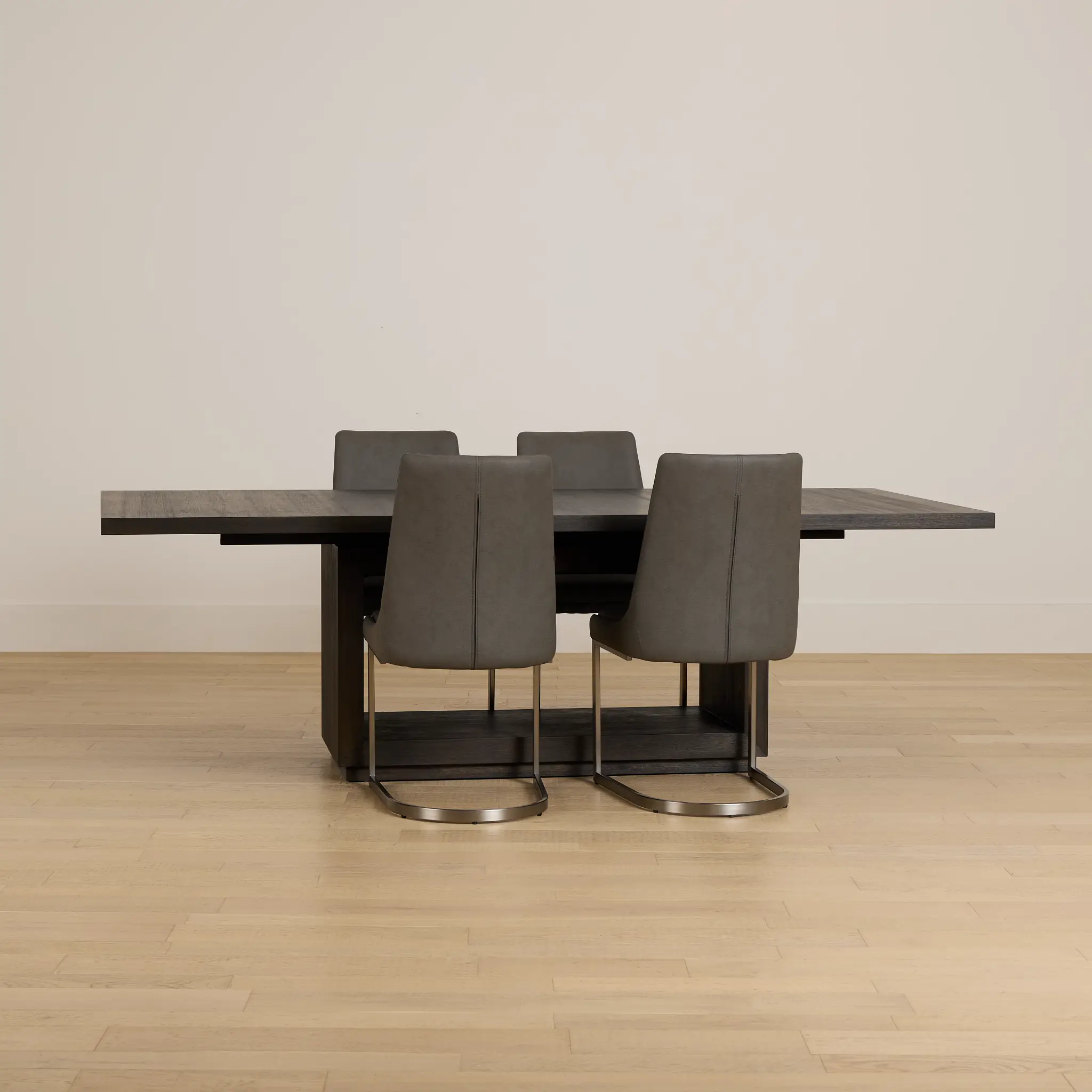 Madden Dark Tone Table & 4 Upholstered Chairs Madden Dark Tone Table & 4 Upholstered Chairs