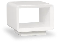 Zayden White Square End Table