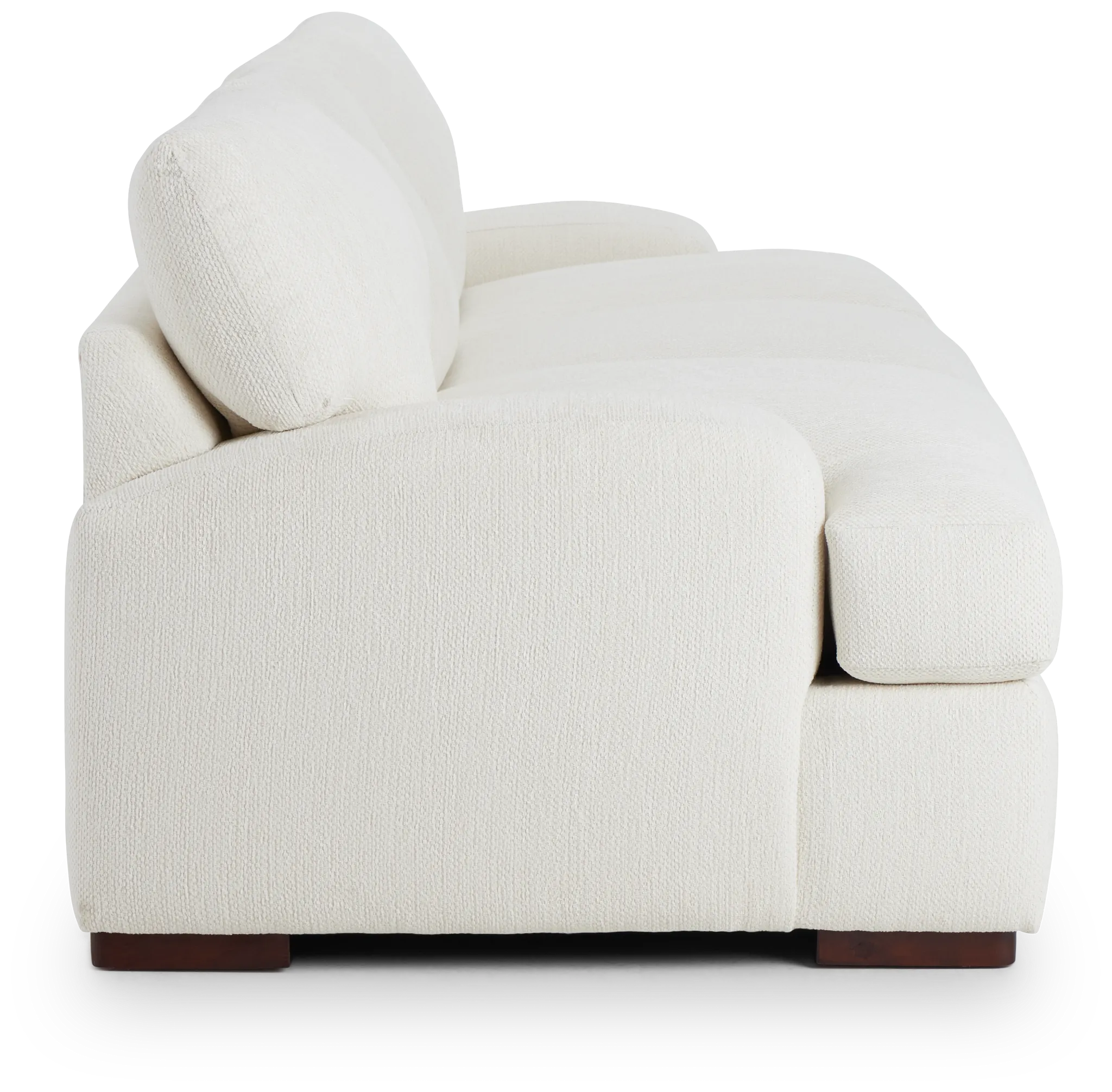 Alpha White Fabric Sofa
