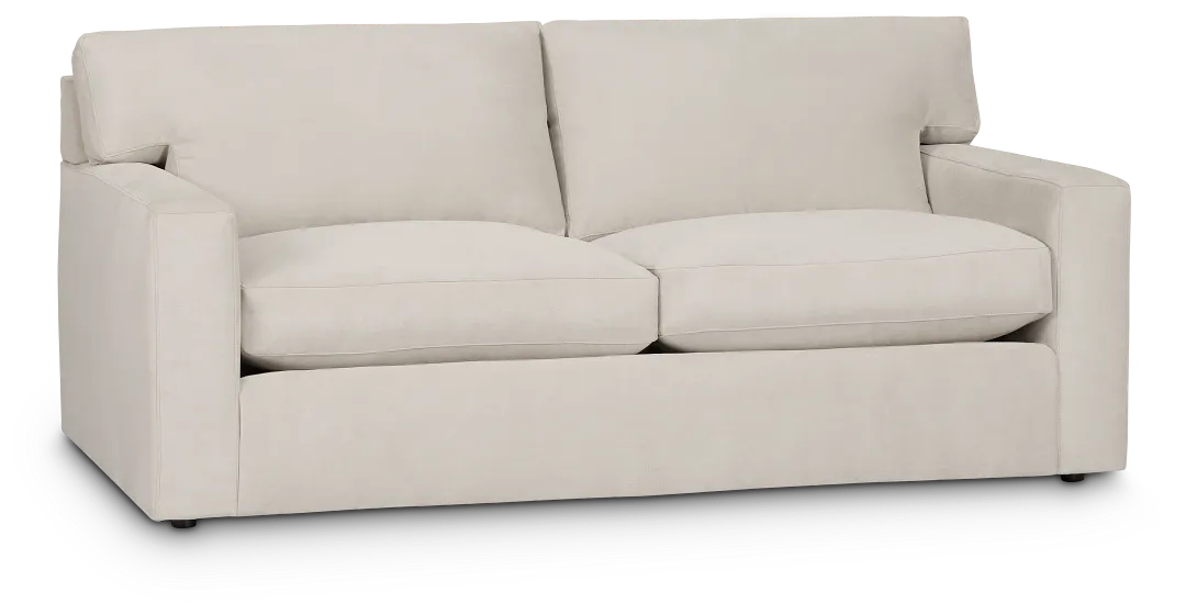 Hudson Gray Fabric Loveseat