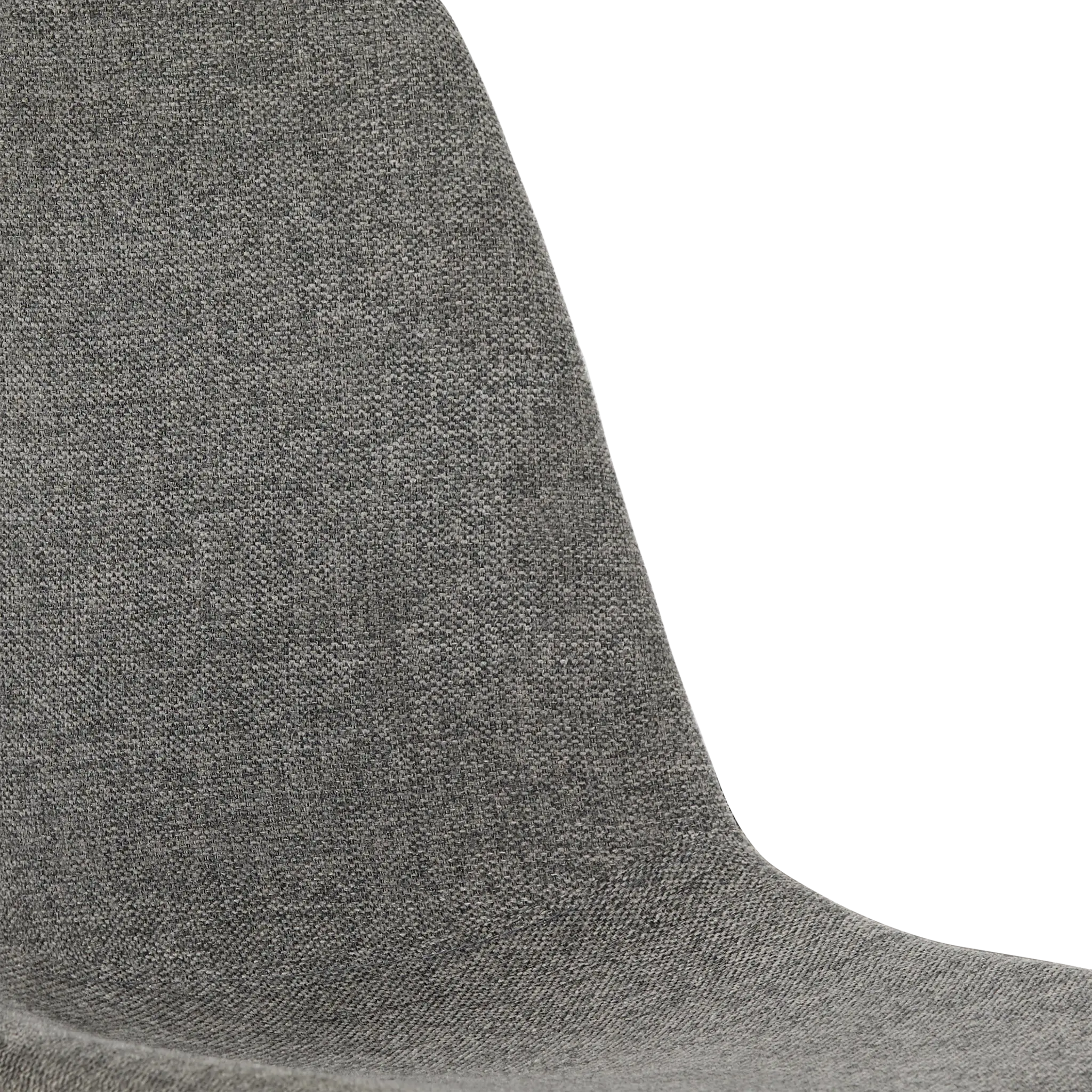 Havana Dark Gray Upholstered Side Chair W/ Black Legs Havana Dark Gray Upholstered Side Chair W/ Black Legs