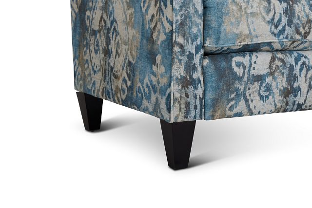 Soledad Blue Fabric Accent Chair