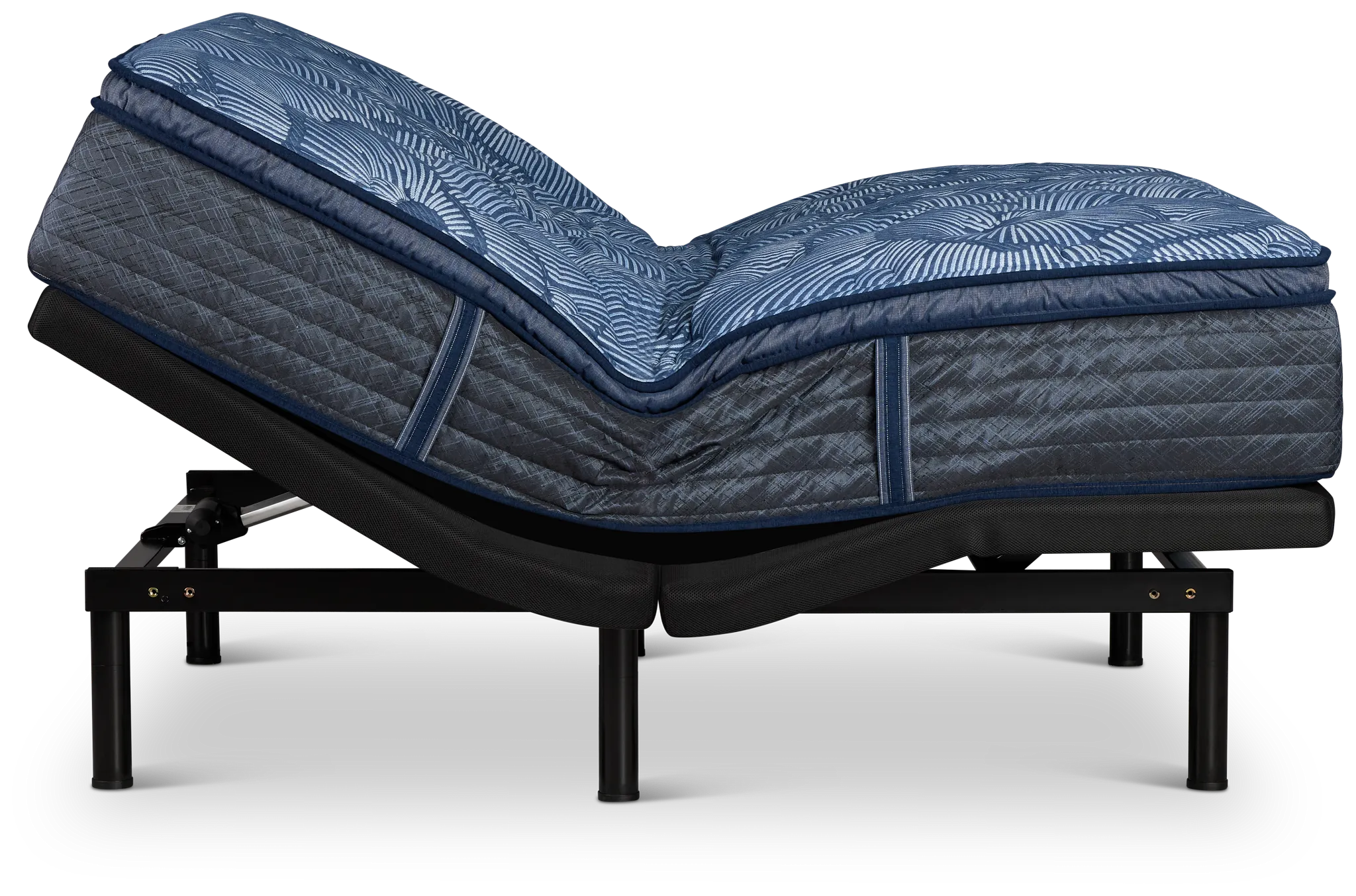 Serta Perfect Sleeper Cobalt Calm Plush Deluxe Adjustable Mattress Set