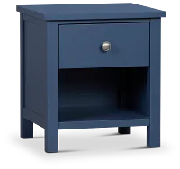 Charleston Dark Blue 1-drawer Nightstand