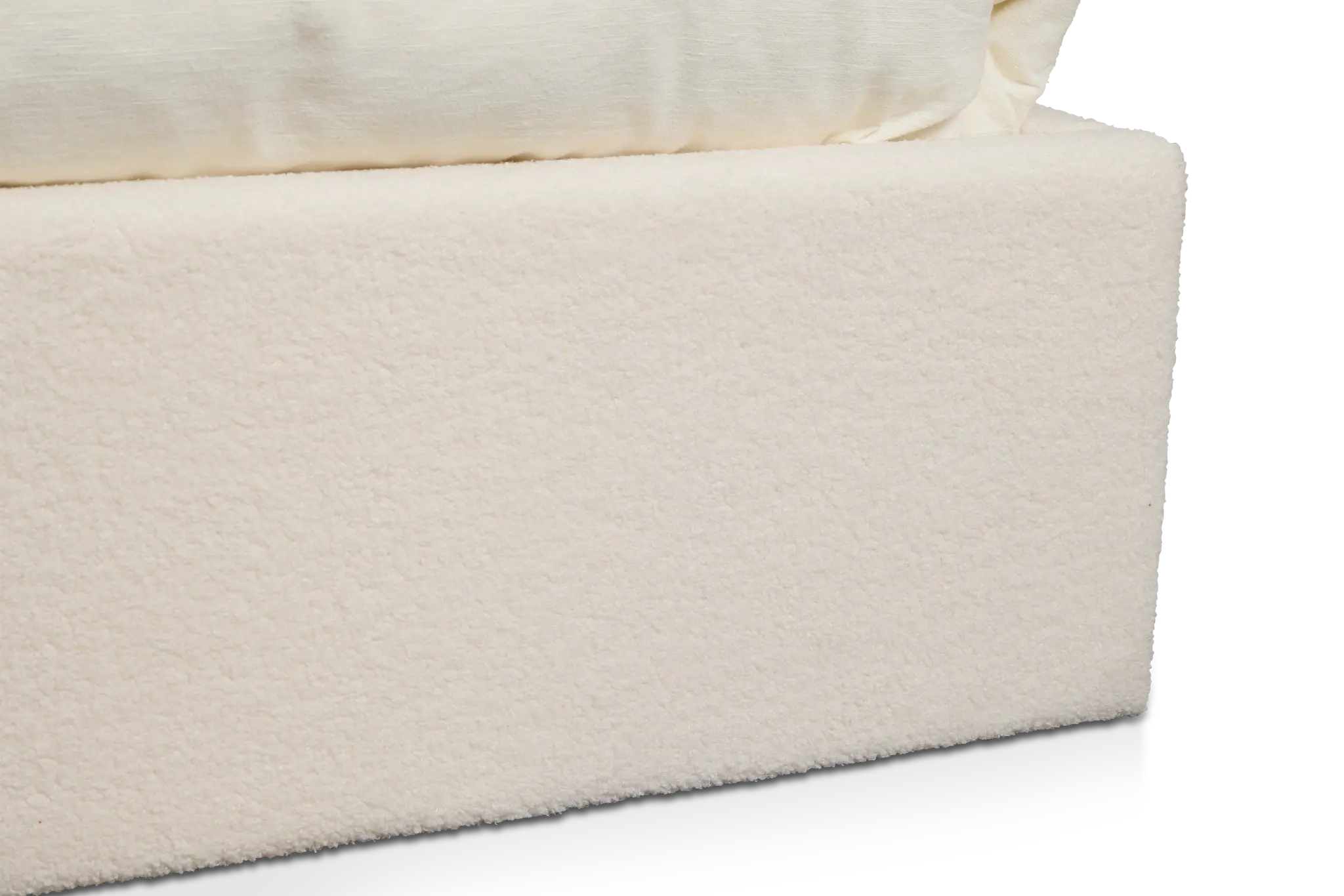 Lyndie Beige Upholstered Platform Bed Lyndie Beige Upholstered Platform Bed