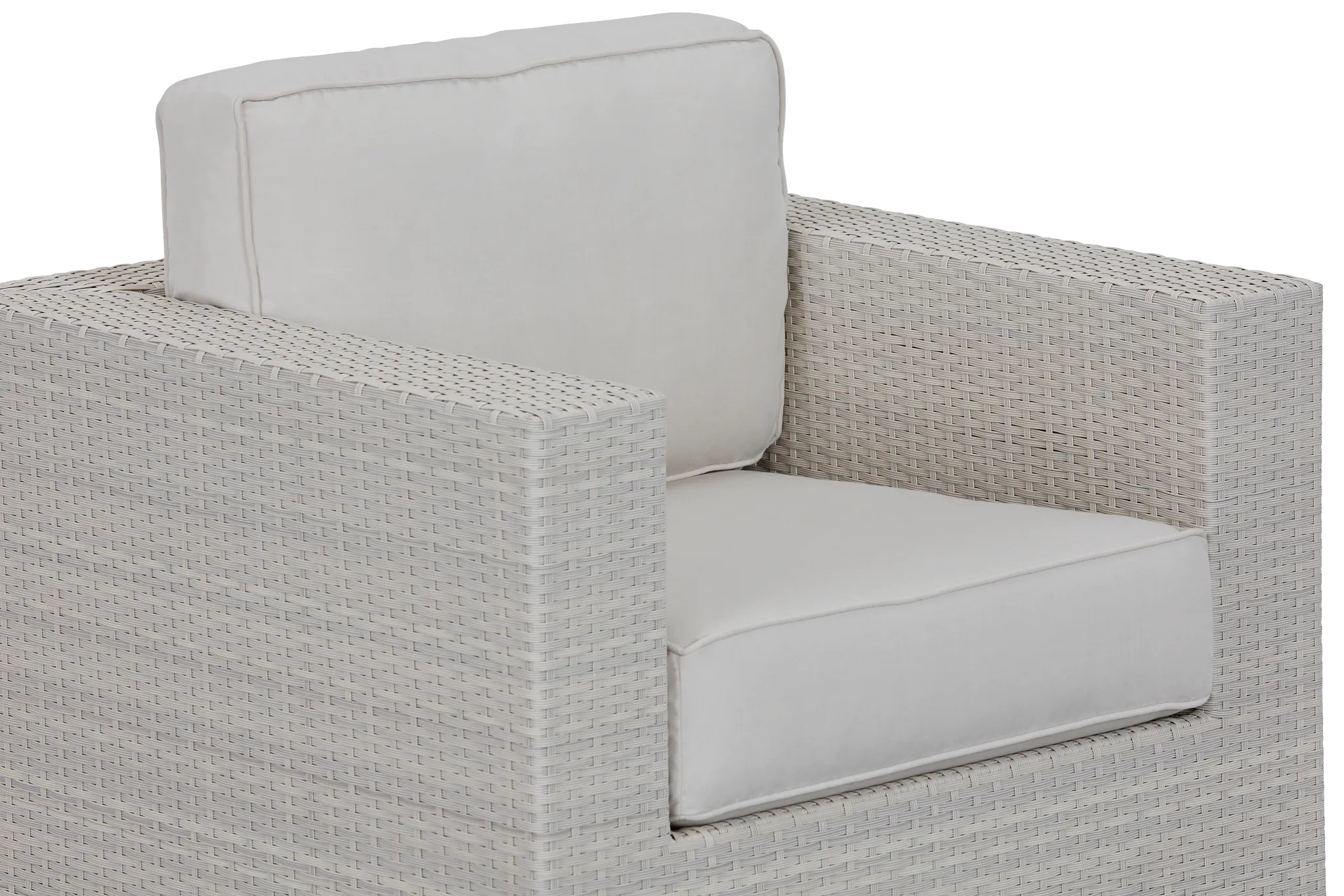 Biscayne White Swivel Chair