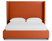 Captiva Joya Orange 60" Upholstered Shelter Bed