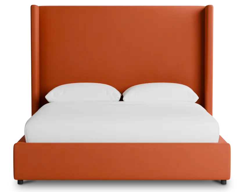 Captiva Joya Orange 60" Upholstered Shelter Bed Captiva Joya Orange 60" Upholstered Shelter Bed