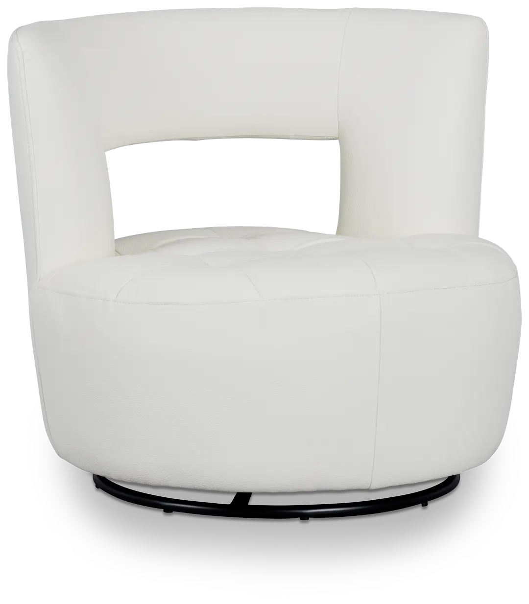 Zion White Micro Swivel Accent Chair Zion White Micro Swivel Accent Chair