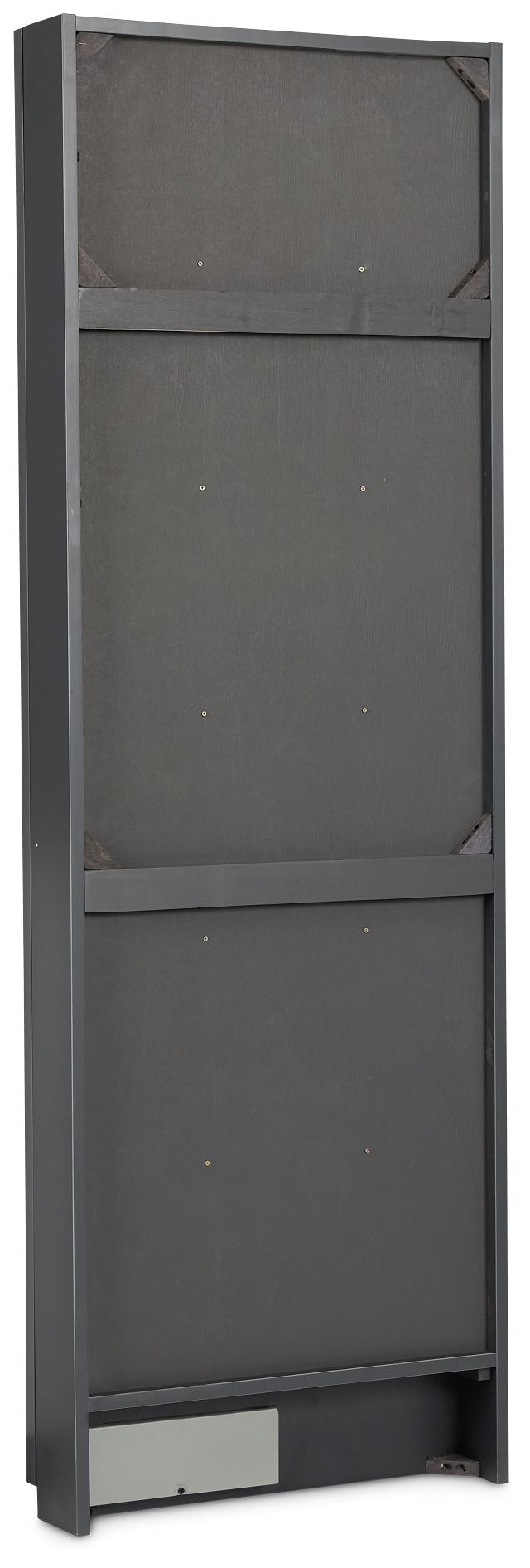 Brasilia Gray Storage Floor Mirror