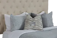 Rylee Beige Uph Platform Storage Bed