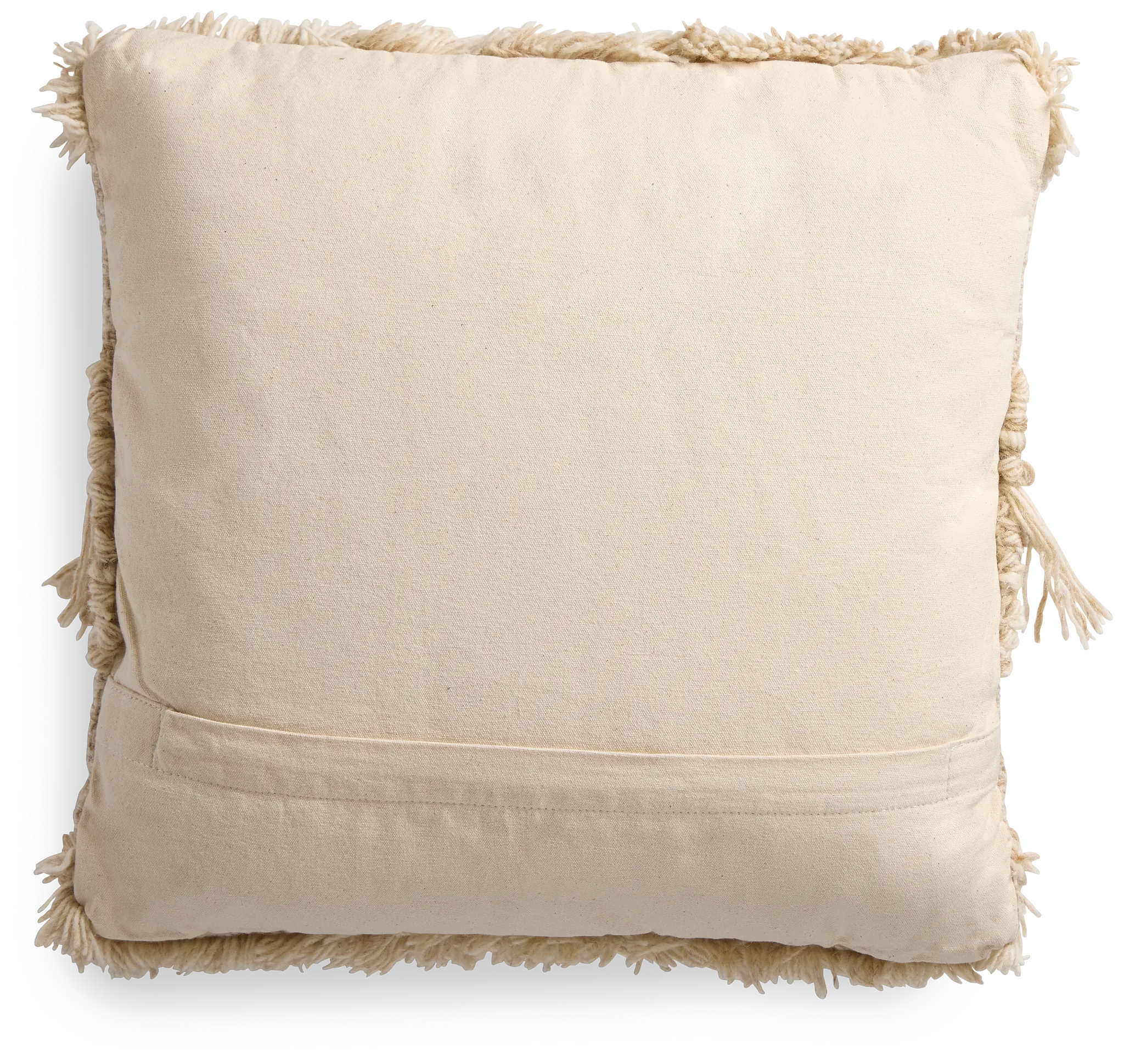 Beanton White Accent Pillow