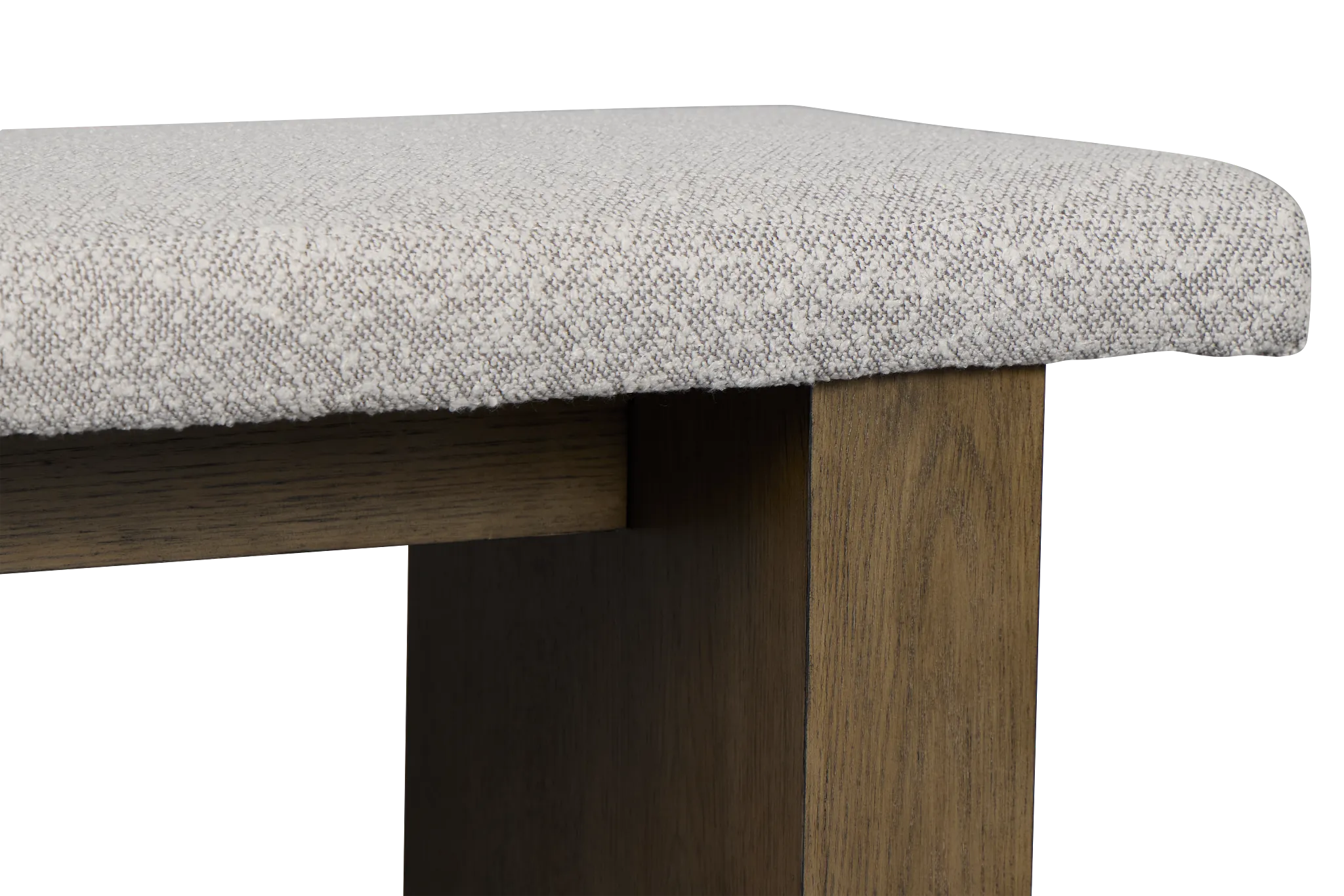 Vance Light Tone Upholstered Dining Bench