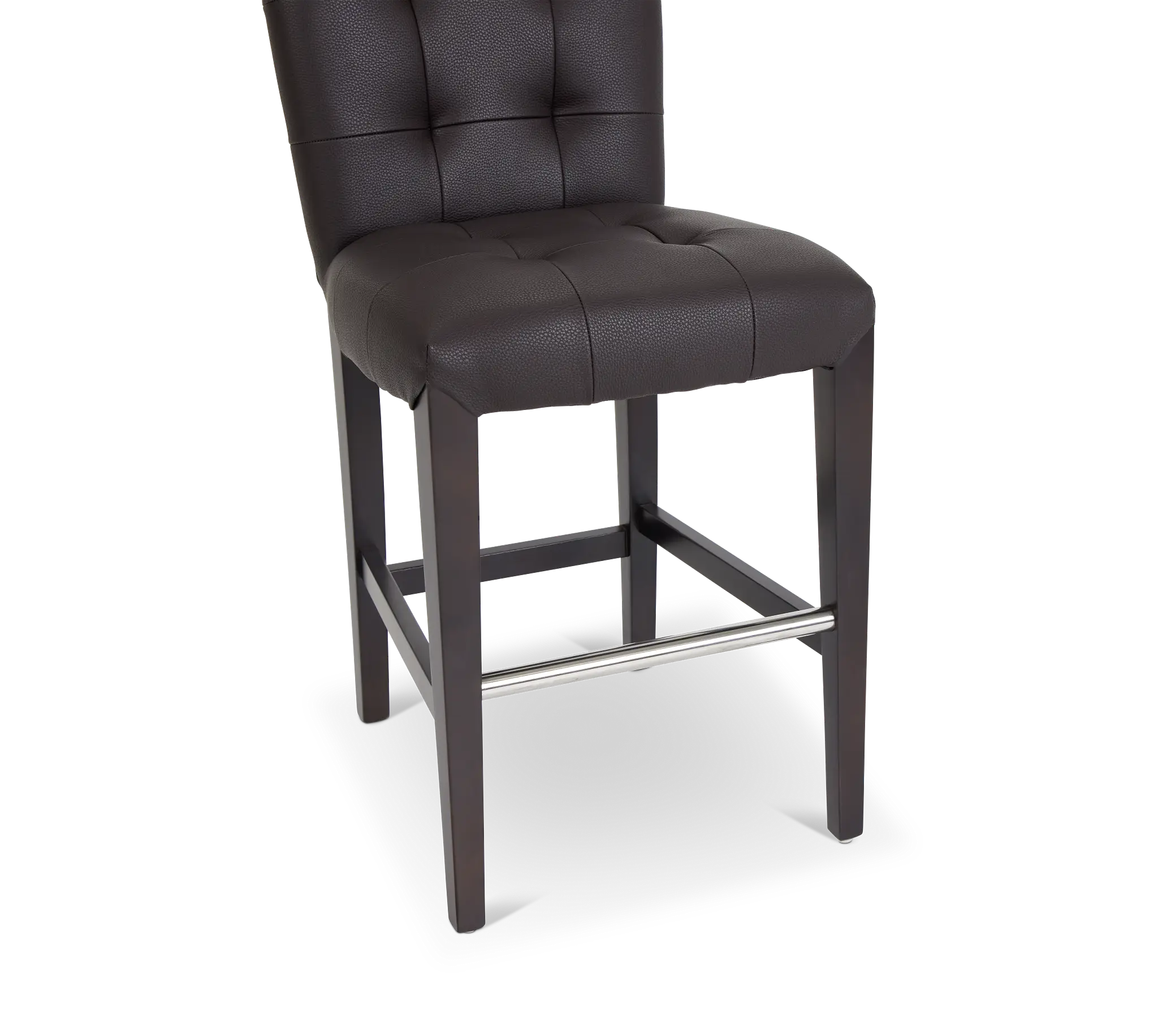 Shelby Dark Brown Micro 24" Upholstered Barstool Shelby Dark Brown Micro 24" Upholstered Barstool