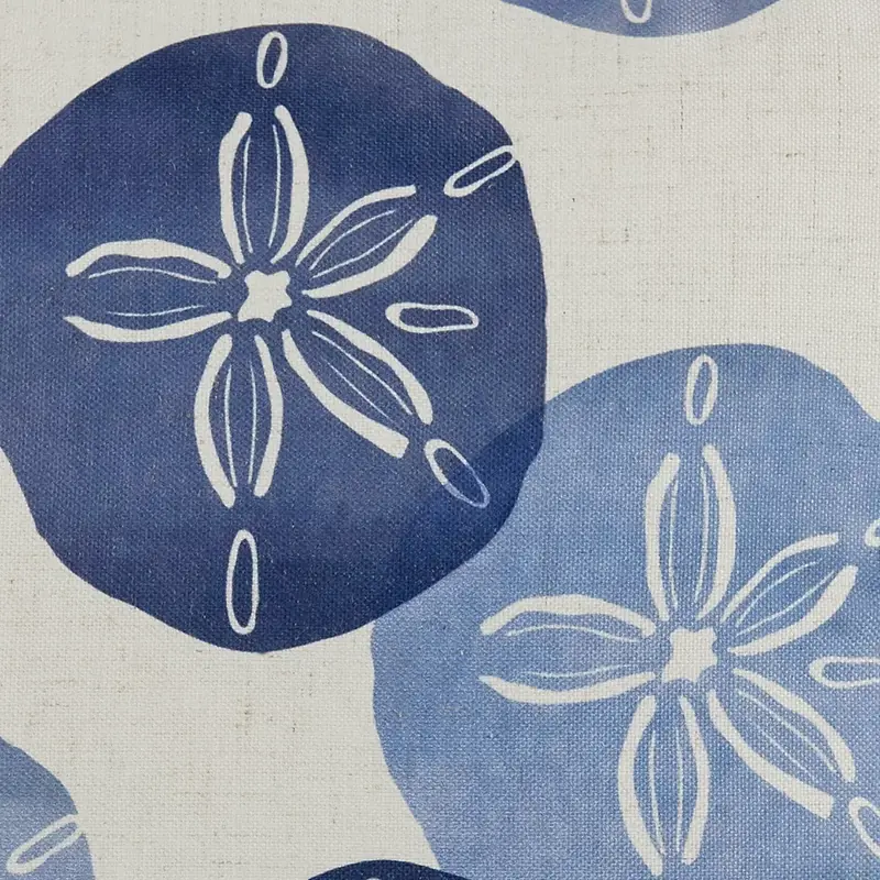 BLUE Sand Dollar Blue 20" Accent Pillow