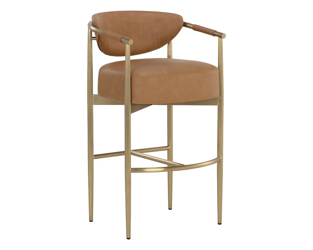 Karli Brown 30" Upholstered Barstool Karli Brown 30" Upholstered Barstool