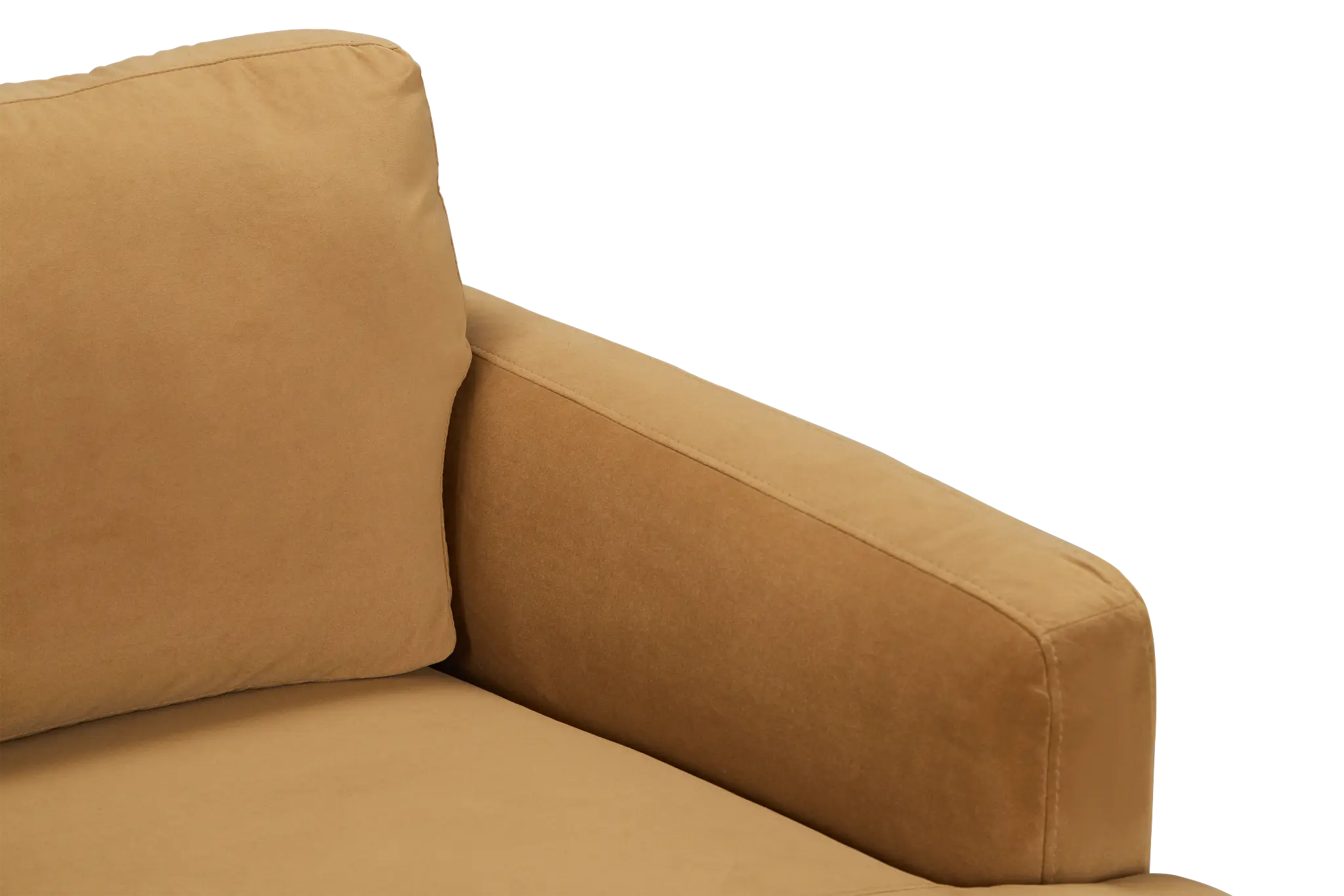 Nala Light Brown Velvet Right Chaise Sectional Nala Light Brown Velvet Right Chaise Sectional