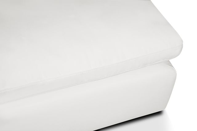 Nixon White Fabric Cocktail Ottoman