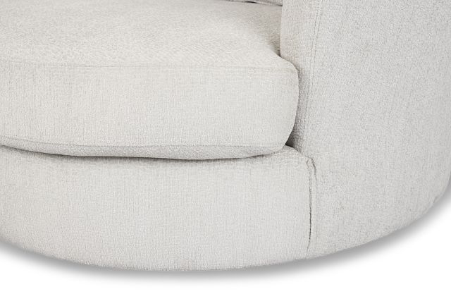 Everly Gray Fabric Swivel Chair
