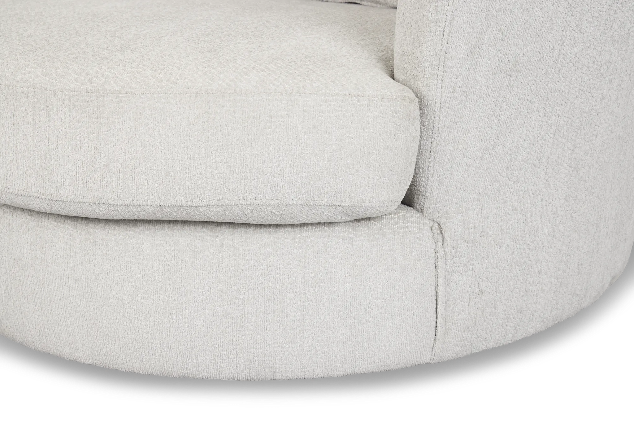 Everly Gray Fabric Swivel Chair