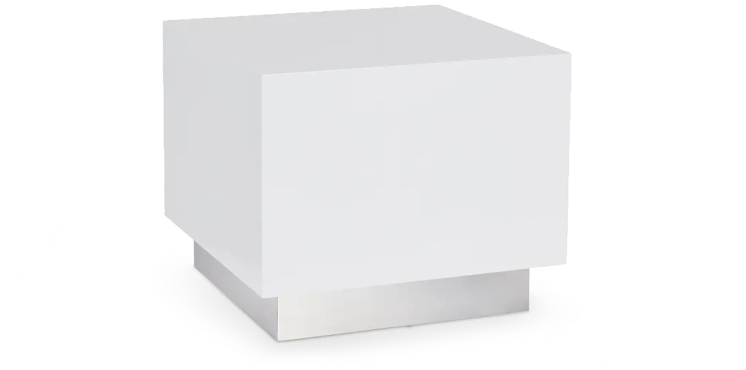 Camila White Square End Table Camila White Square End Table