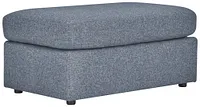 Noah Dark Gray Fabric Ottoman