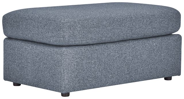 Noah Dark Gray Fabric Ottoman