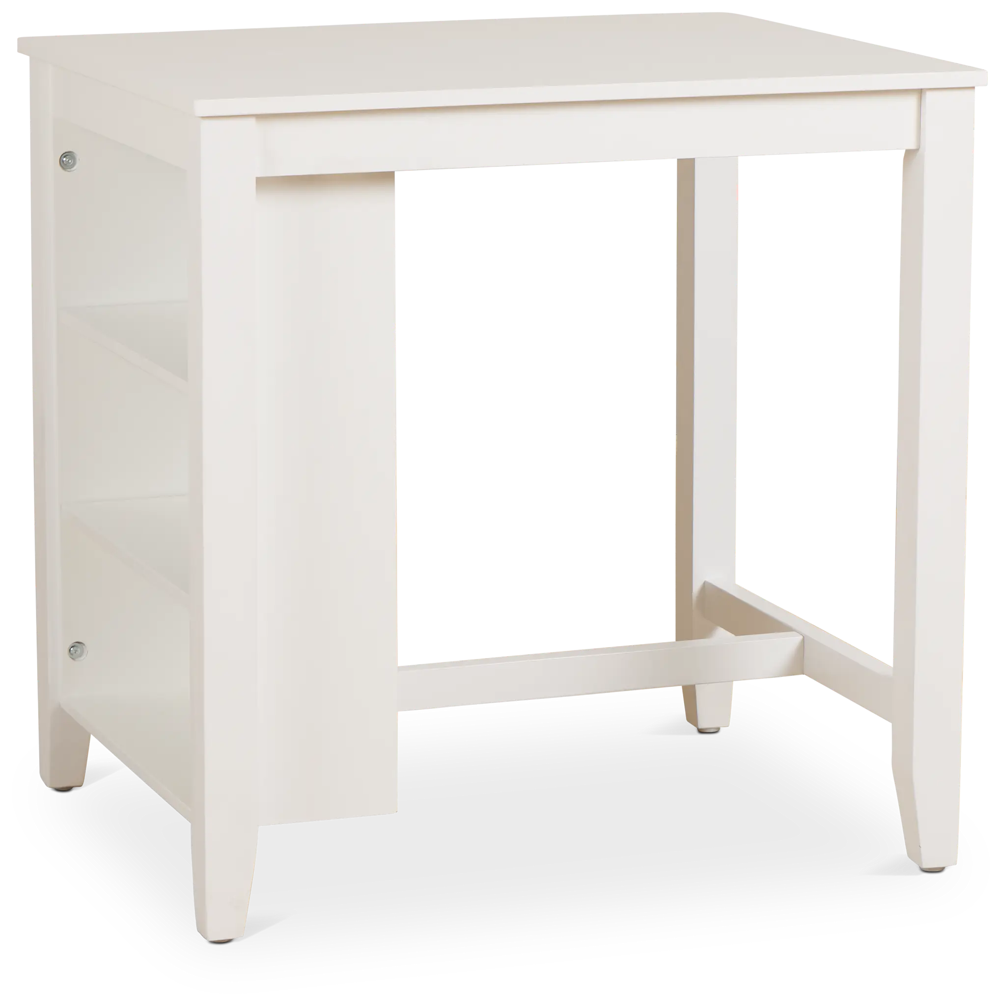 Edgartown White Storage High Dining Table Edgartown White Storage High Dining Table