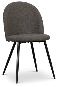 Alba Dark Brown Upholstered Side Chair