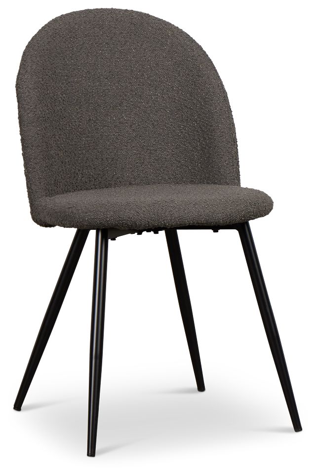 Alba Dark Brown Upholstered Side Chair