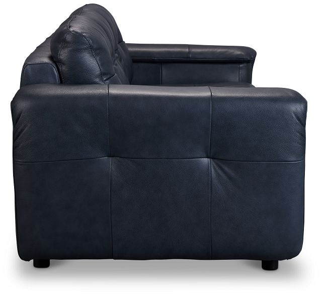 Rowan Navy Leather Sofa