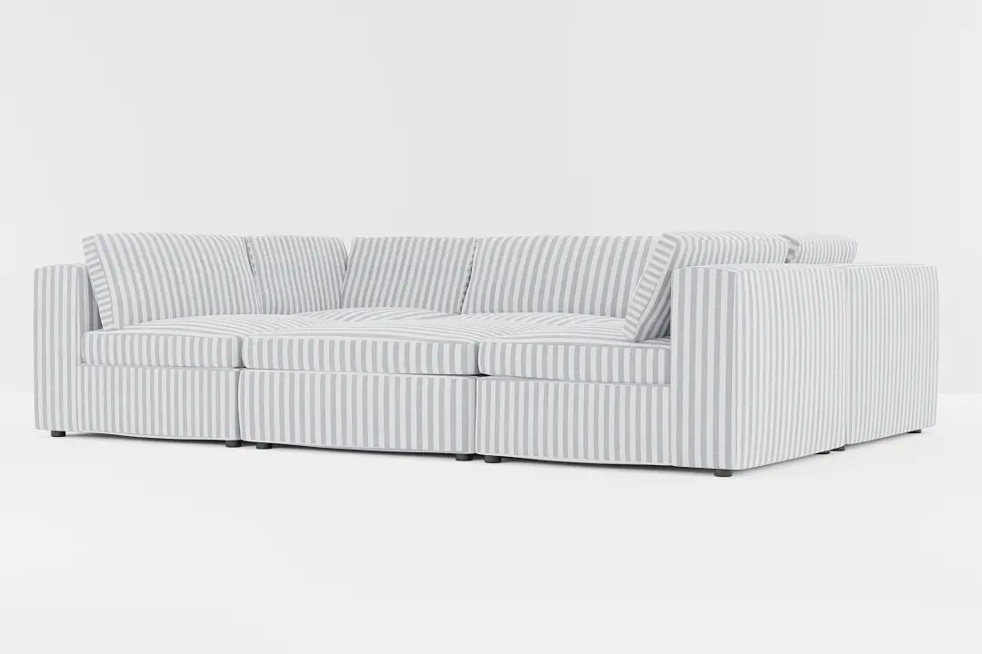 Destin Sea Lane Dark Blue Fabric 6-piece Pit Sectional Destin Sea Lane Dark Blue Fabric 6-piece Pit Sectional