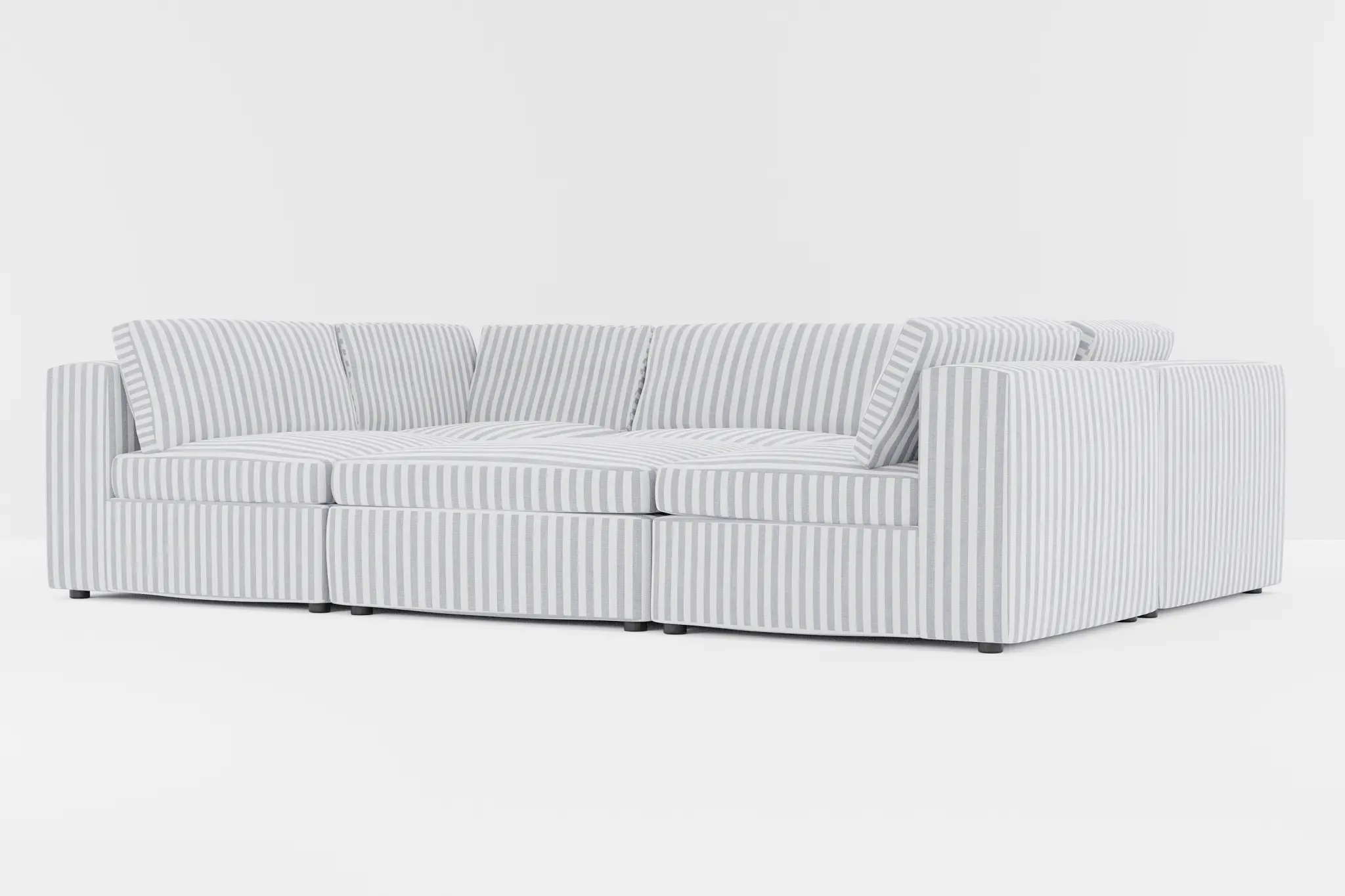 Destin Sea Lane Dark Blue Fabric 6-piece Pit Sectional Destin Sea Lane Dark Blue Fabric 6-piece Pit Sectional