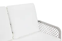 Andes White Woven Sofa