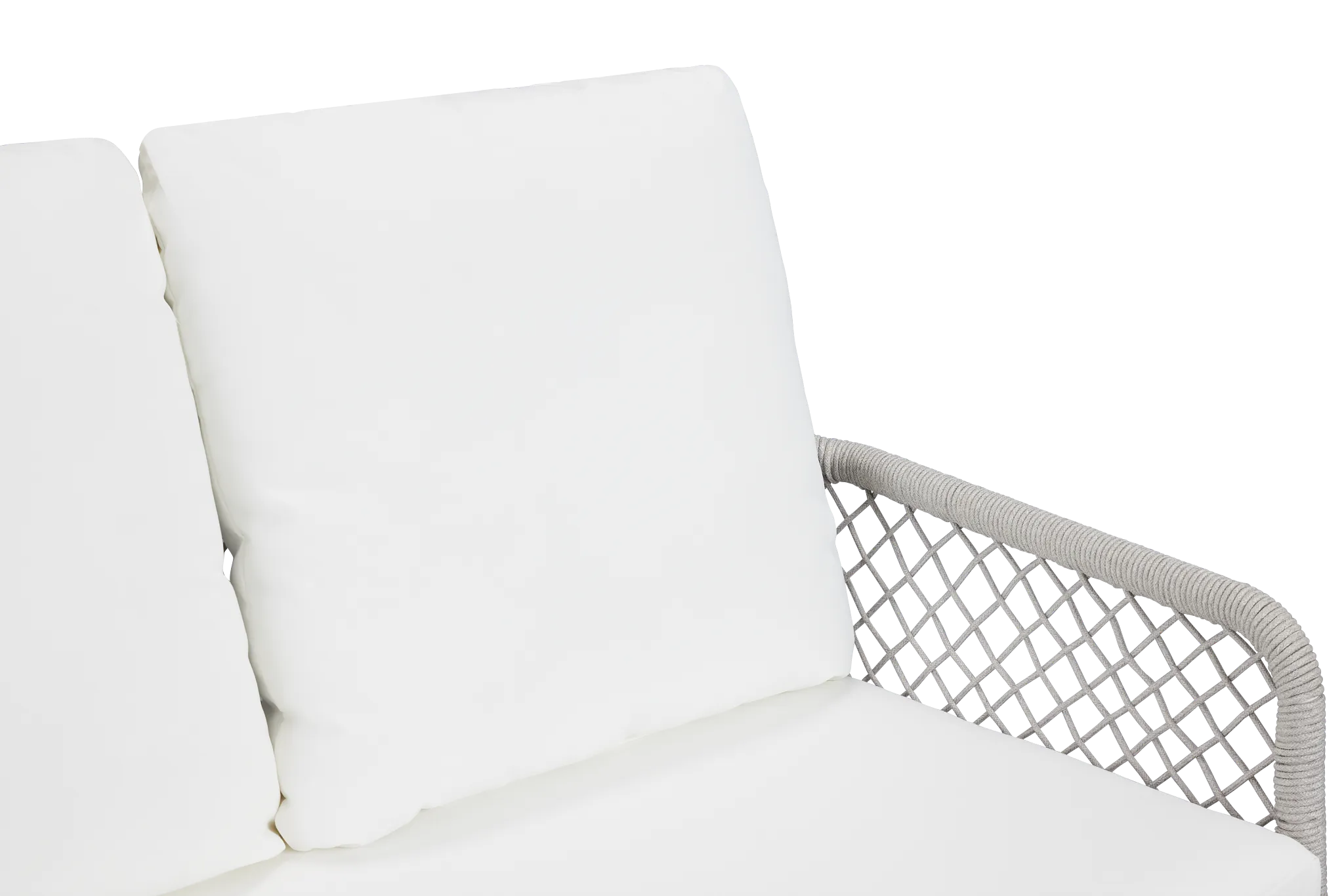 Andes White Woven Sofa