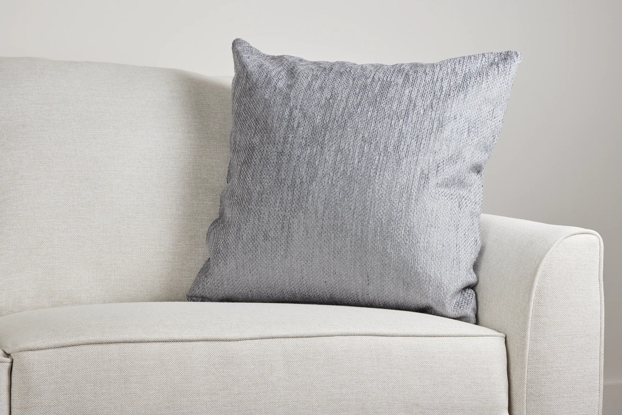 Alpha Light Gray 24" Accent Pillow