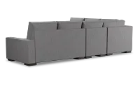 Edgewater Revenue Gray Medium Two-arm Sectional