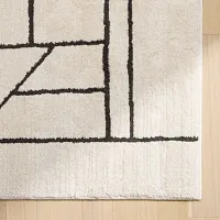 Sonnie White 5x8 Area Rug