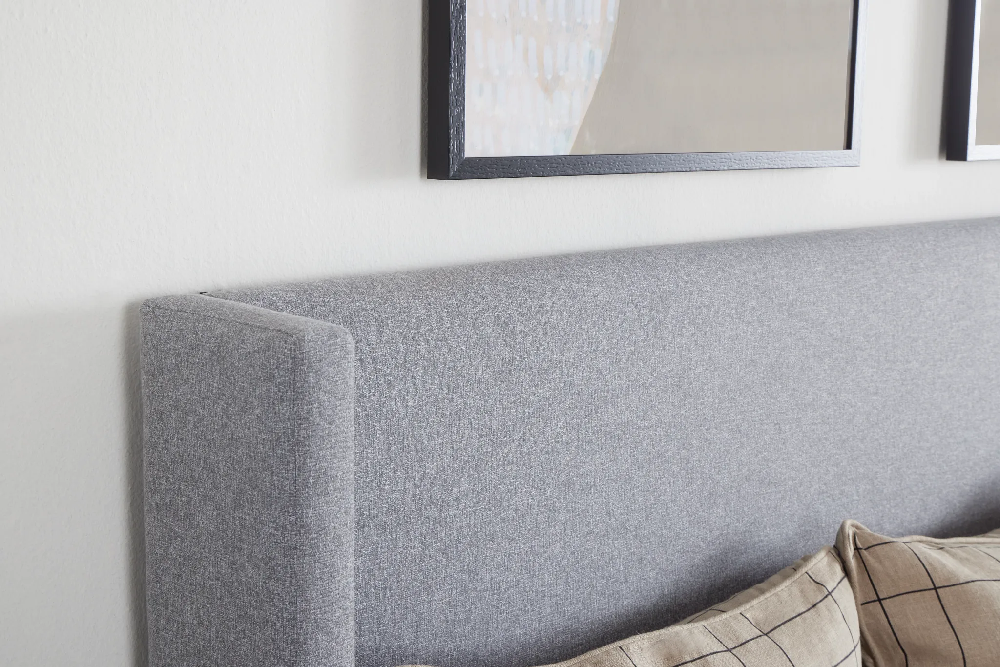 Kent Gray Uph Panel Bed