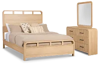 Lyndie Light Tone Panel Bedroom