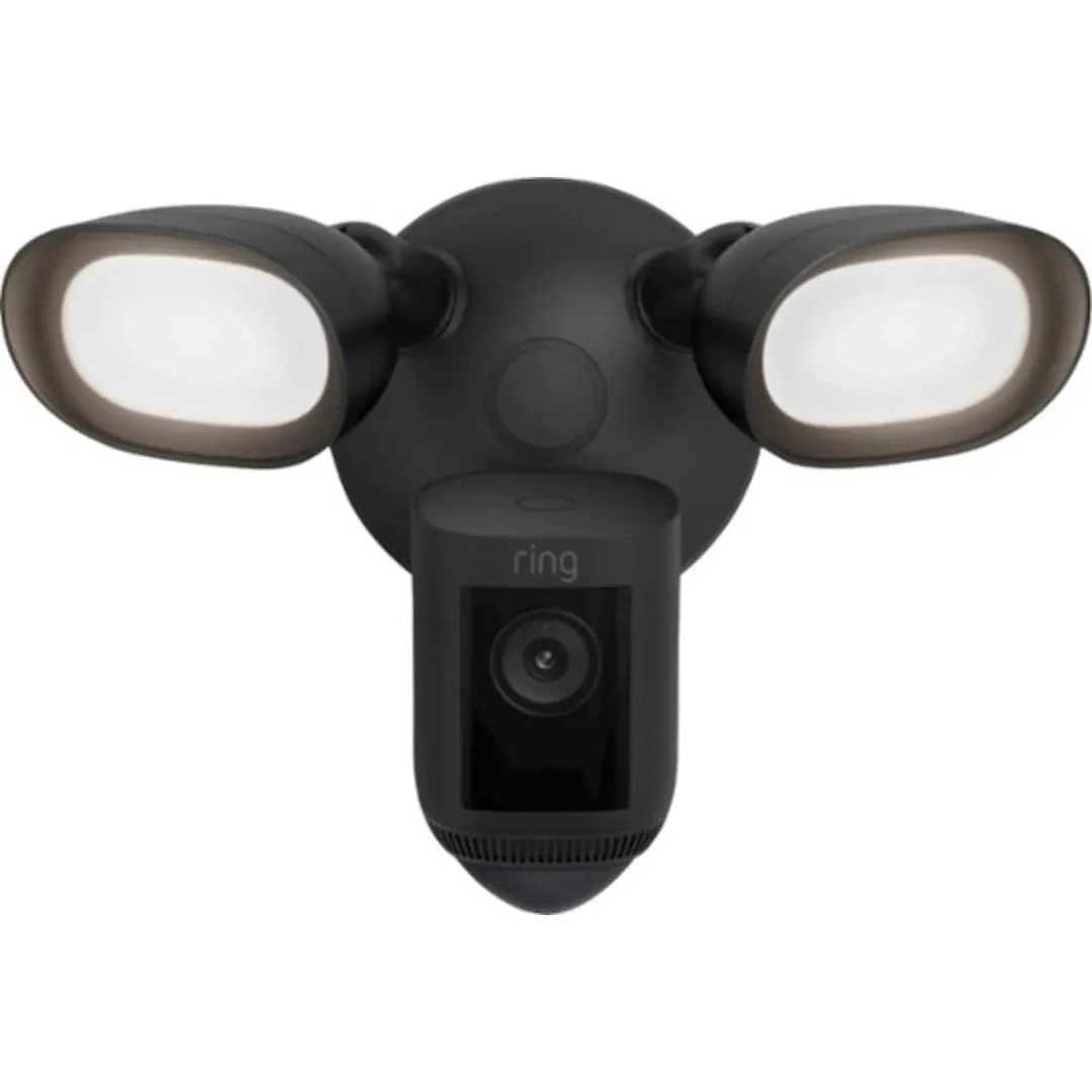 Ring Floodlight Cam Pro Wired Black Outdoor Security Cameras