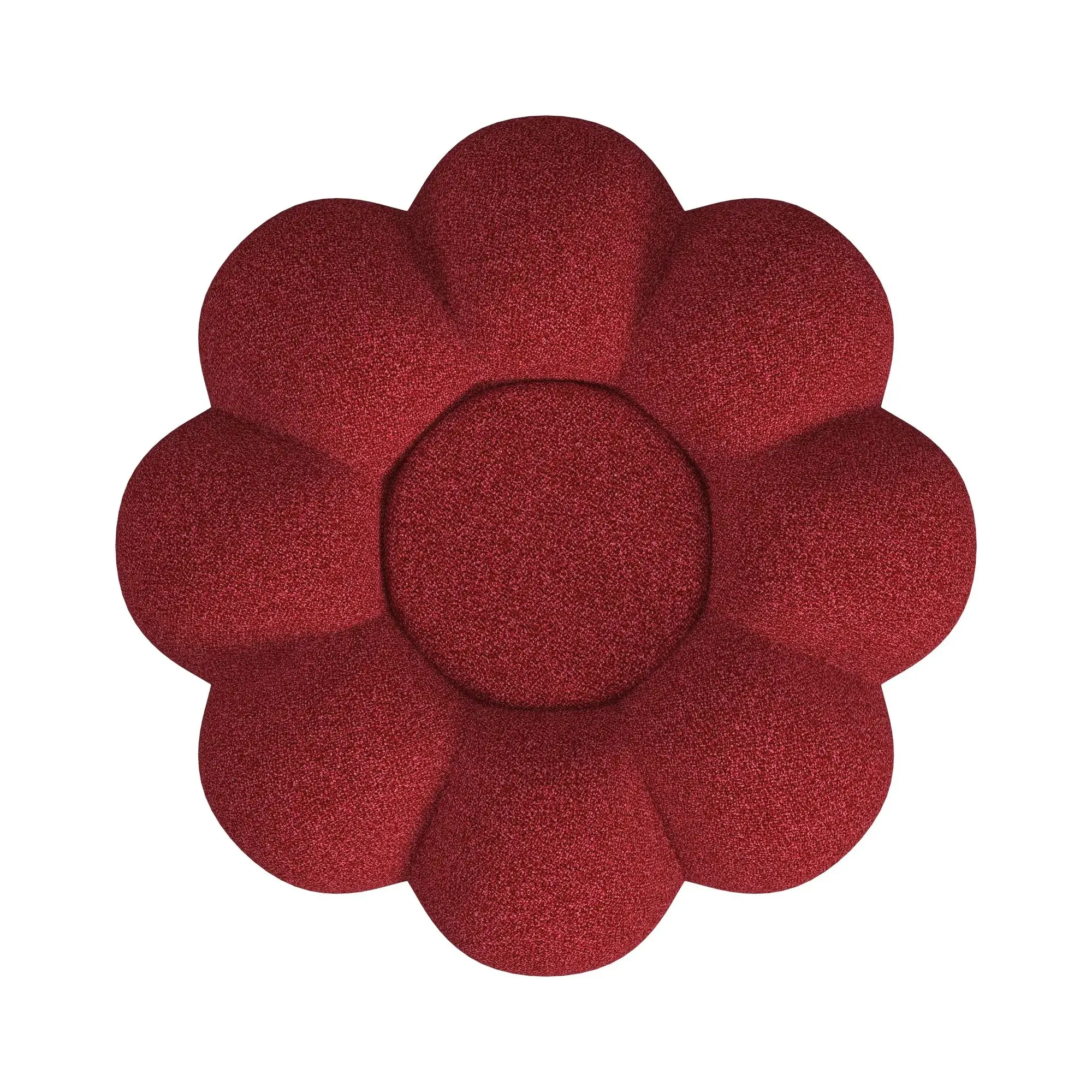 Kenzo Red Fabric Chair & Ottoman Kenzo Red Fabric Chair & Ottoman