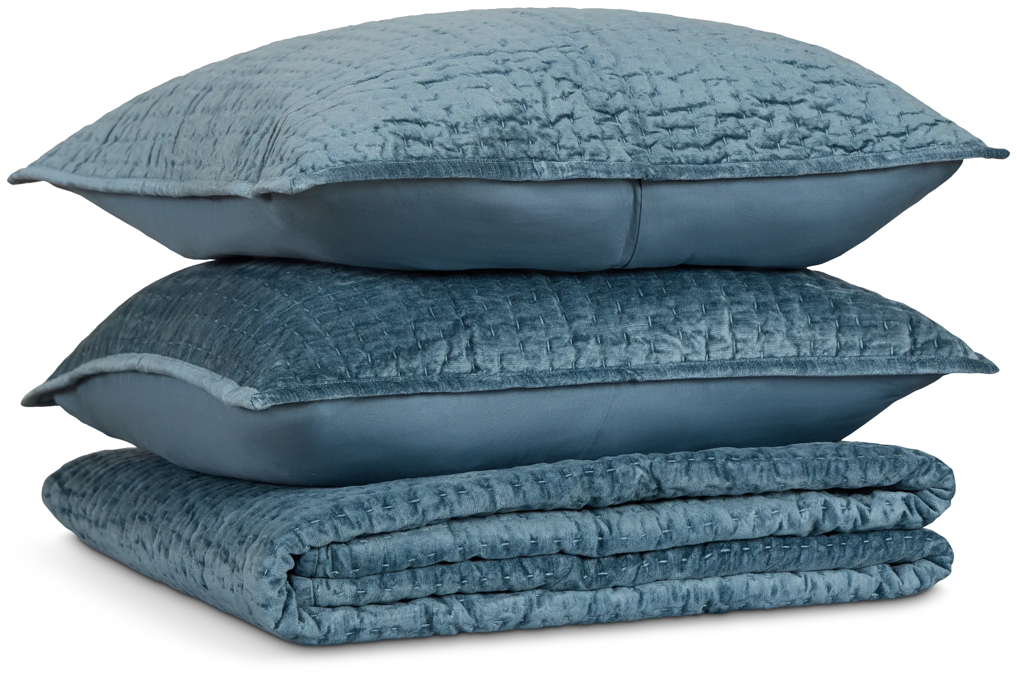 Barin Blue Coverlet Set