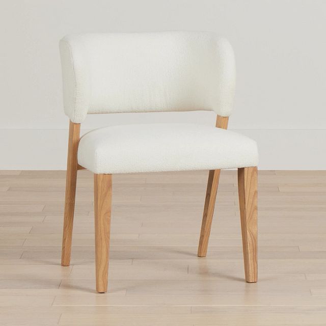 Malibu White Upholstered Side Chair