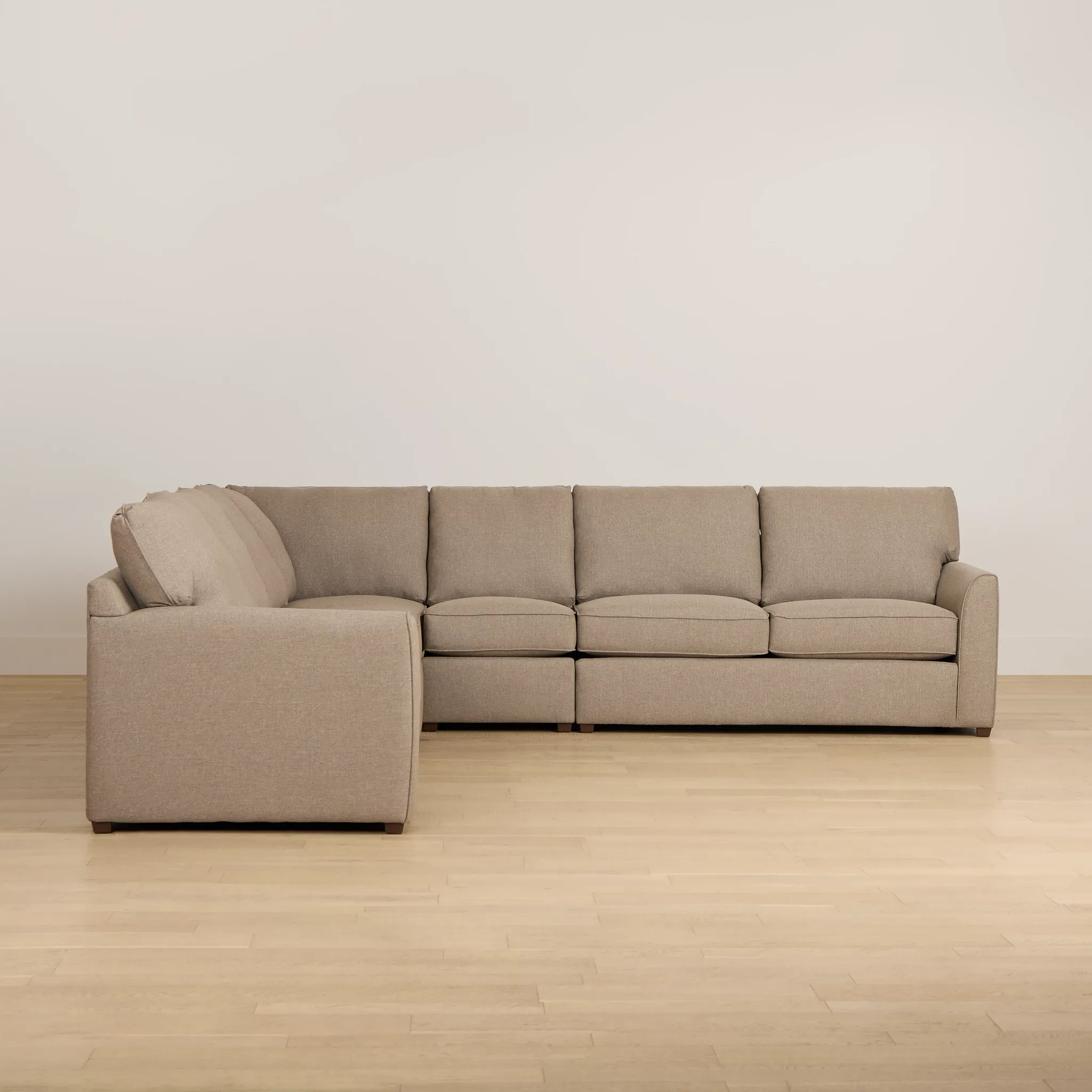 Tate Brown Fabric Large Two-arm Sectional