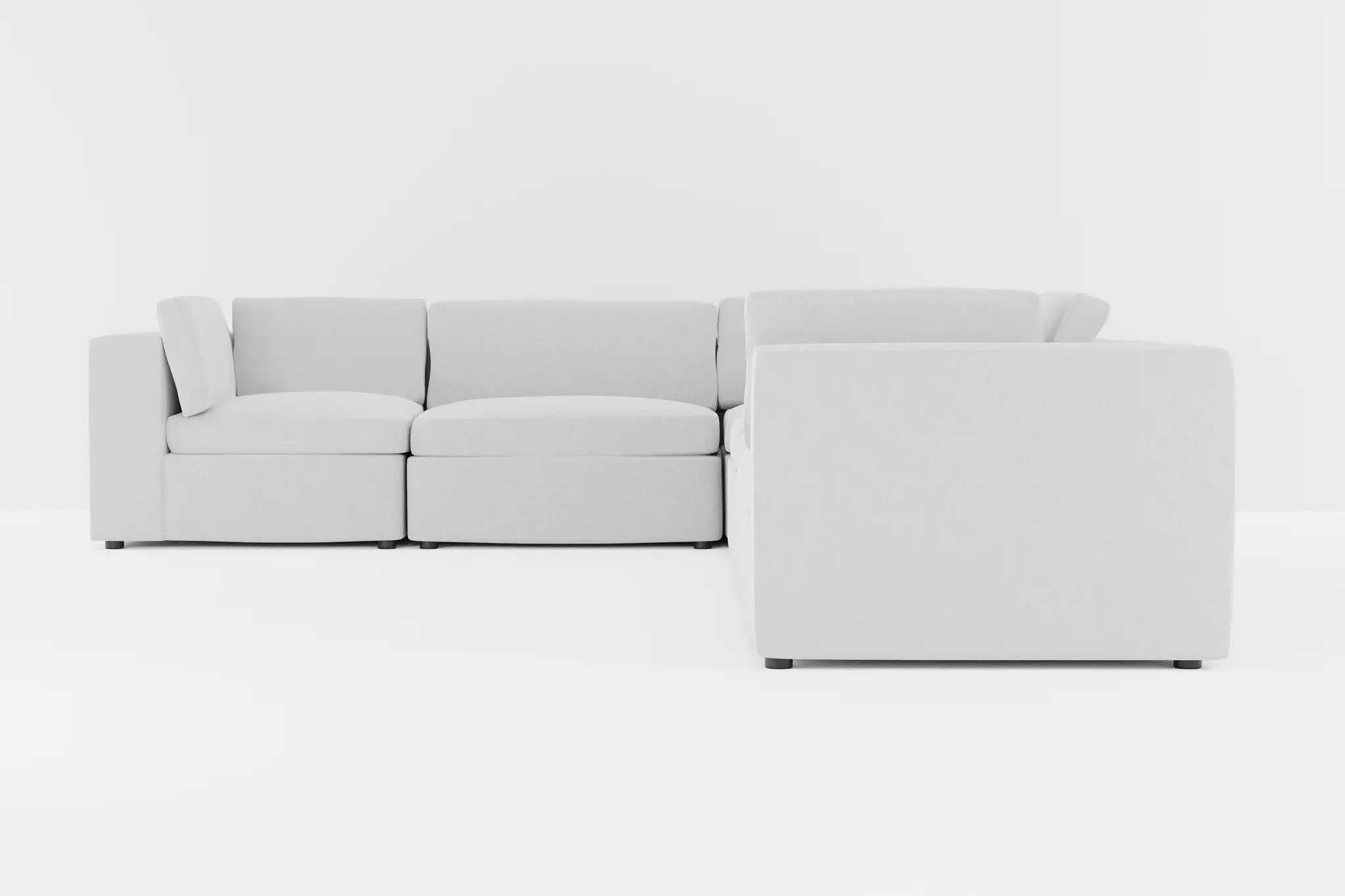 Destin Delray Light Gray Fabric 6-piece Modular Sectional Destin Delray Light Gray Fabric 6-piece Modular Sectional